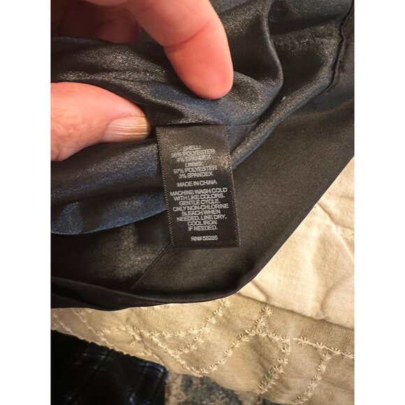 Express Black Satin Corset Strapless Bodycon Ruched Mini Dress Sz 0  dark fairy - Picture 3 of 13